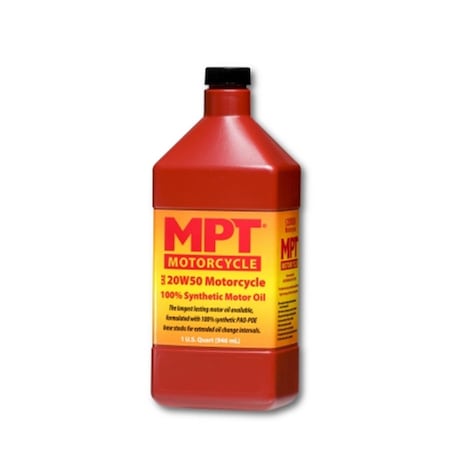 MPT INDUSTRIES MPT MOTORCYCLE 20W50 Motorcycle 100% Synthetic Motor Oil MPT34